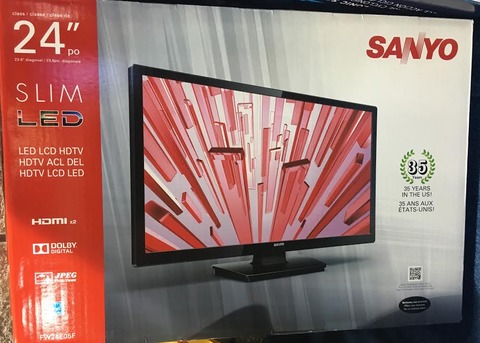 SATURDAY-----2017 24 inch T.V. Set